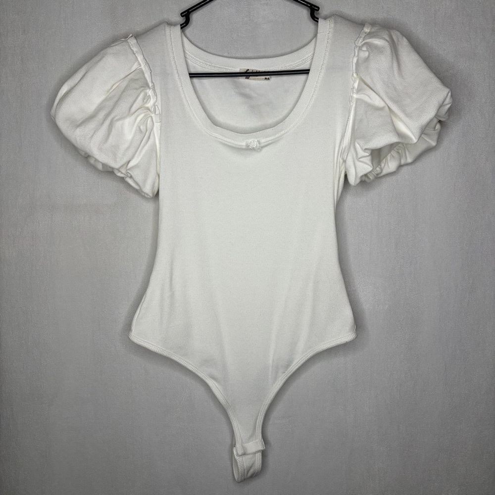 Free People Intimately White Downtime Bodysuit - Picture 3 of 9